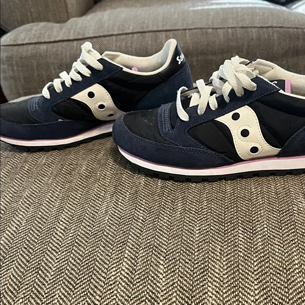 Saucony Women's Sneakers - Navy, Black, and White - Picture 3 of 4